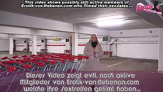 Deutsche Blonde Teen 18+ in Public Amateur Anal POV with Ass to Mouth