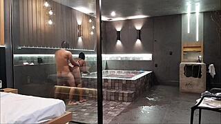 Took Friend To Luxury Motel, She Loved And Released Her Ass