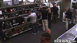 Broke MILF sells cunt in pawnshop!