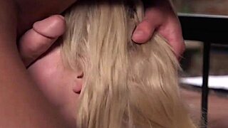 Busty producer gets anal fucked in choking BDSM bondage!