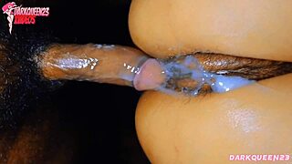 The Asian Burmese girl gets a close-up creampie in this POV hardcore scene