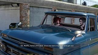 Let's play casey's fall part 6b with unshaved redhead outdoors.