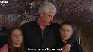 Two cuties submit to the holy master's domination