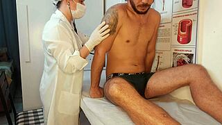 Unforgettable hard-on right in front of the nurse! 😳