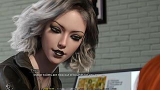 Let's play casey's fall part 6b with unshaved redhead outdoors.