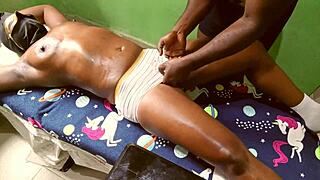 Masseur Cheats With Curvy Masseuse In Intense Doggystyle