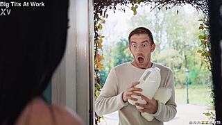 cereal milkers klara devine rides hard, just check brazzers for slow motion action