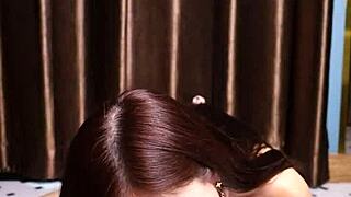 April Maxima demonstrates toy interaction with mouth and feet