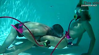 CUM EVERYWHERE in the POOL from BLOWJOBS of CRUZ