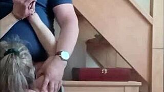 Bound Slave Session With Ice Play and Outdoor Oral Action