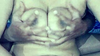 desi indian wife presses big boobs fingers hairy pussy and ass hole