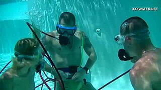 CUM EVERYWHERE in the POOL from BLOWJOBS of CRUZ