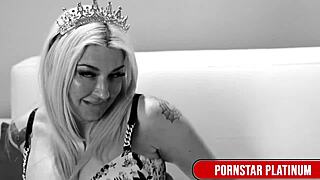 Blonde Slut Leya Falcons Tight Pussy Begs For Big Dildos