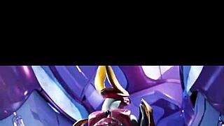 female sangheili takes control in intense encounter with man