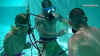 CUM EVERYWHERE in the POOL from BLOWJOBS of CRUZ