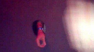 ruiva novinha gets cum on face from two coroas at gloryhole in swing house