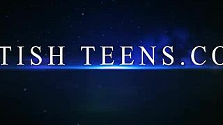 gorgeous 18 year olds race using vibrators and dildos