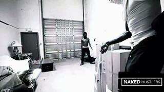 Petite beauty passionately devours three big black cocks