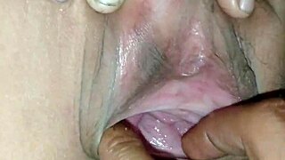 mature woman in massage room gets orgasm from play