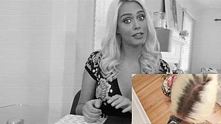 blonde gets tricked into big tits scene