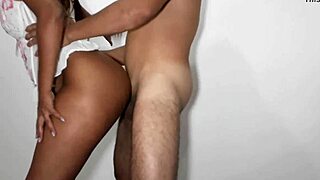 the ebony teen gives her big ass in homemade fun