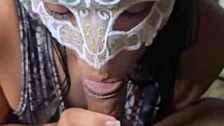 Sailor Girl Hotwife Gives Facial Blowjob.