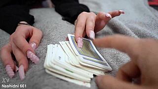 Stepsister Loses Strip Game Gets Deep Blowjob With Cum