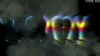 Slim Latina Russah takes five studs for DAP and piss play