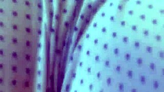 Stepfather Shocked by Brunette's Sex Toy in Lingerie