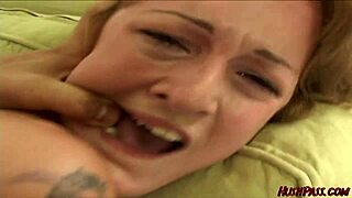 Sara Faye's hairy pussy gets bent over and fucked hard