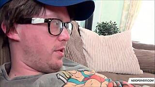 Chubby Blonde Girl Gives POV Blowjob