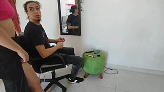 Hermanastro Gives Hot Blowjob Before Pounding Tight Pussy