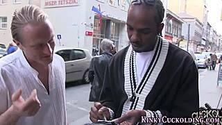 Old Blonde With Small Tits Gets Humiliated By Big Black Cock Facial In Interracial Cuckold Scene