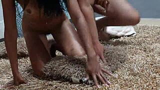 Testing my horny stepsister's wet pussy in part 2