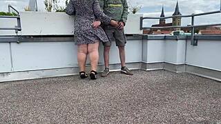 On Summer Vacation, The Lustful Mother-In-Law Seduces With Her Big Ass