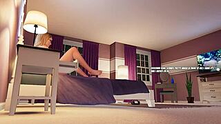 blonde katherine has lesbian sex at party