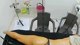 gave my stepdaughter 8 bucks to try sex machine after tantric massage.