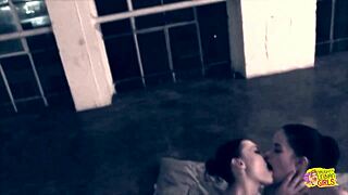 skinny ballerinas indulge in foot licking fetish