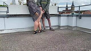 On Summer Vacation, The Lustful Mother-In-Law Seduces With Her Big Ass