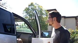 Wow! Brunette Mom In Lingerie Gets Fingered And Fucked Doggystyle By A Boy!