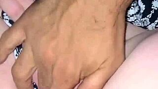 Outdoor Pillow Play With Fat Ass And Pussy