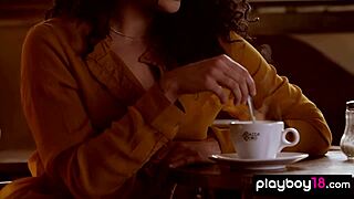 Petite Hungarian beauty Luca Miklosi presents her hairy pussy for Playboy