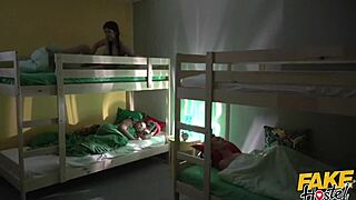 college threesome pumps load in dorm 😏