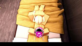 Blonde roblox cheerleader returns with her headless jock boyfriend