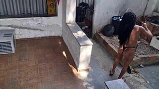 Roughly fucking the maid's tight ass feels amazing