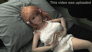 camille my sex doll models in a sexy white halter top