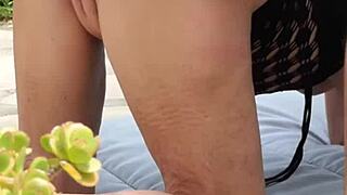 Mature Amateurs Engage In Sex In The Garden, Contrasting Nature And Passion