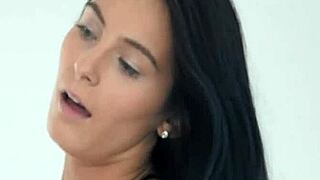 Teen coed fingers her tight pussy solo