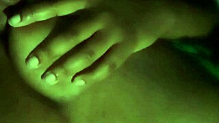 Licking on my nipples feel so good at night