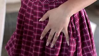 uhh, my petite teen 18+ stepsister ohana seducin me in that short skirt